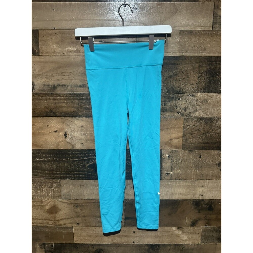 Nike one Dri Fit Medium Teal Girls Leggings